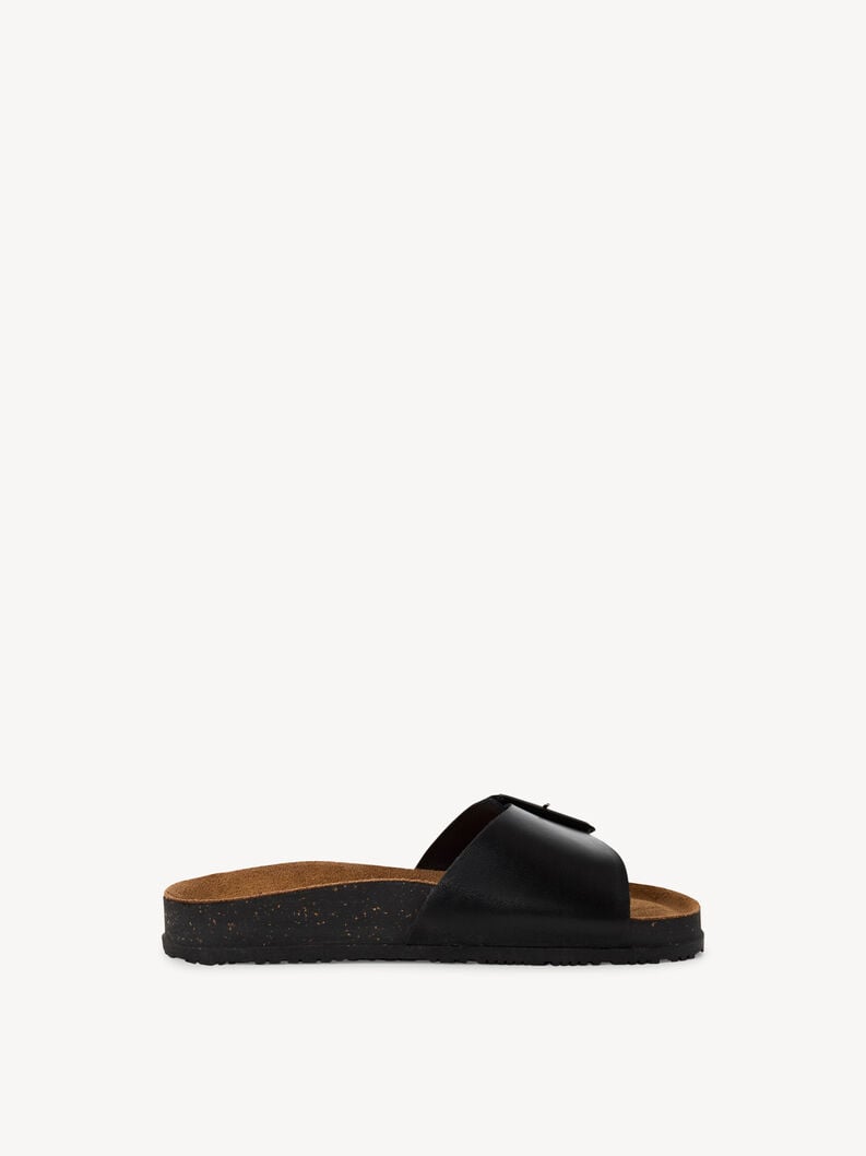 le cuir de la mule - noire 1-27501-44-003 acheter tamaris mules en ligne