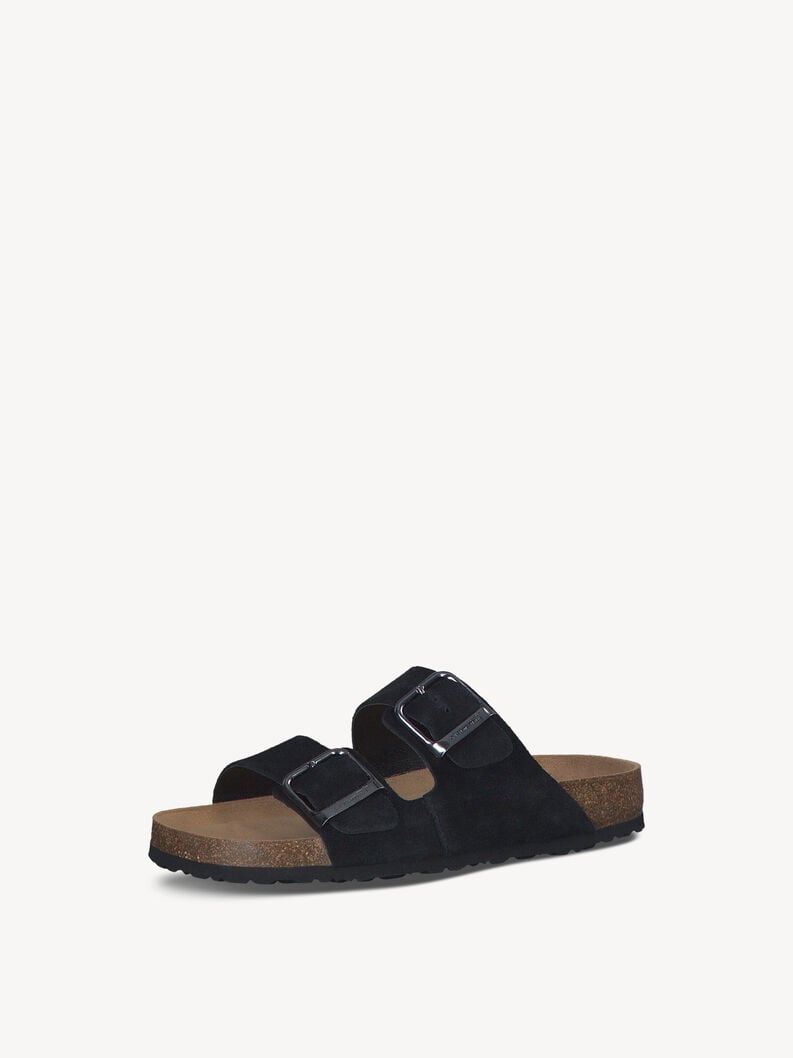 le cuir de la mule - noire 1-27543-42-001 acheter tamaris mules en ligne