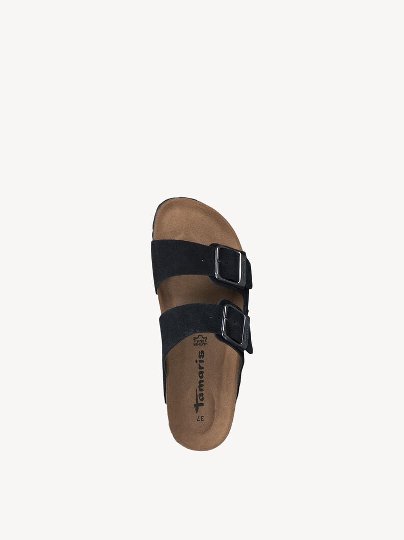 le cuir de la mule - noire 1-27543-42-001 acheter tamaris mules en ligne