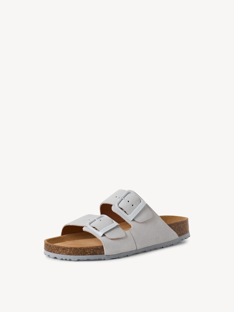 cuir de mulet gris 1-27543-42-204 acheter tamaris mules en ligne