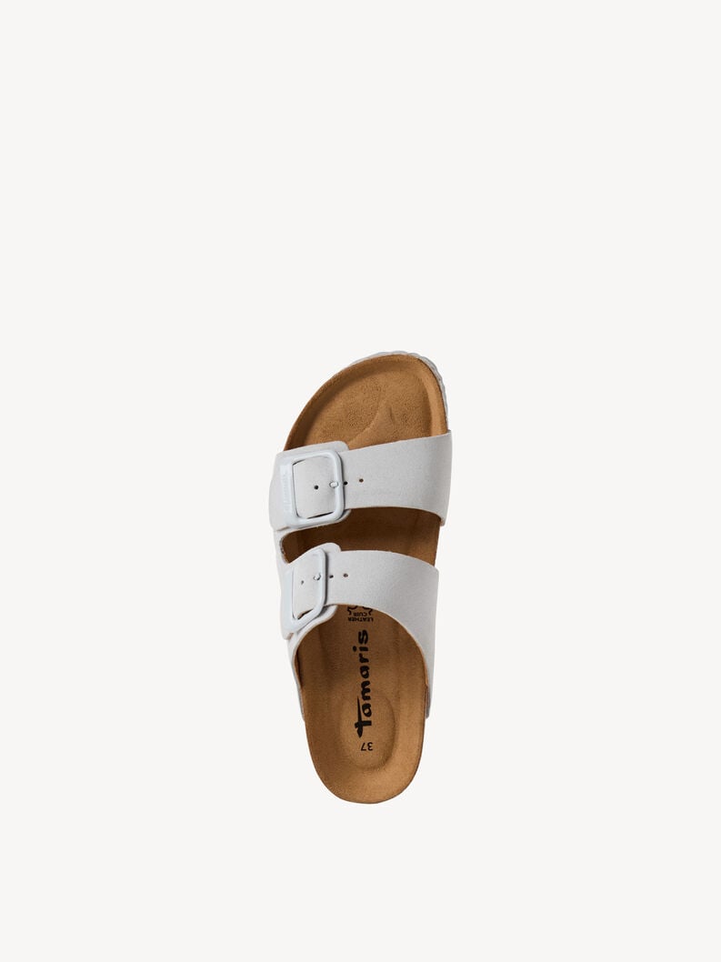 cuir de mulet gris 1-27543-42-204 acheter tamaris mules en ligne