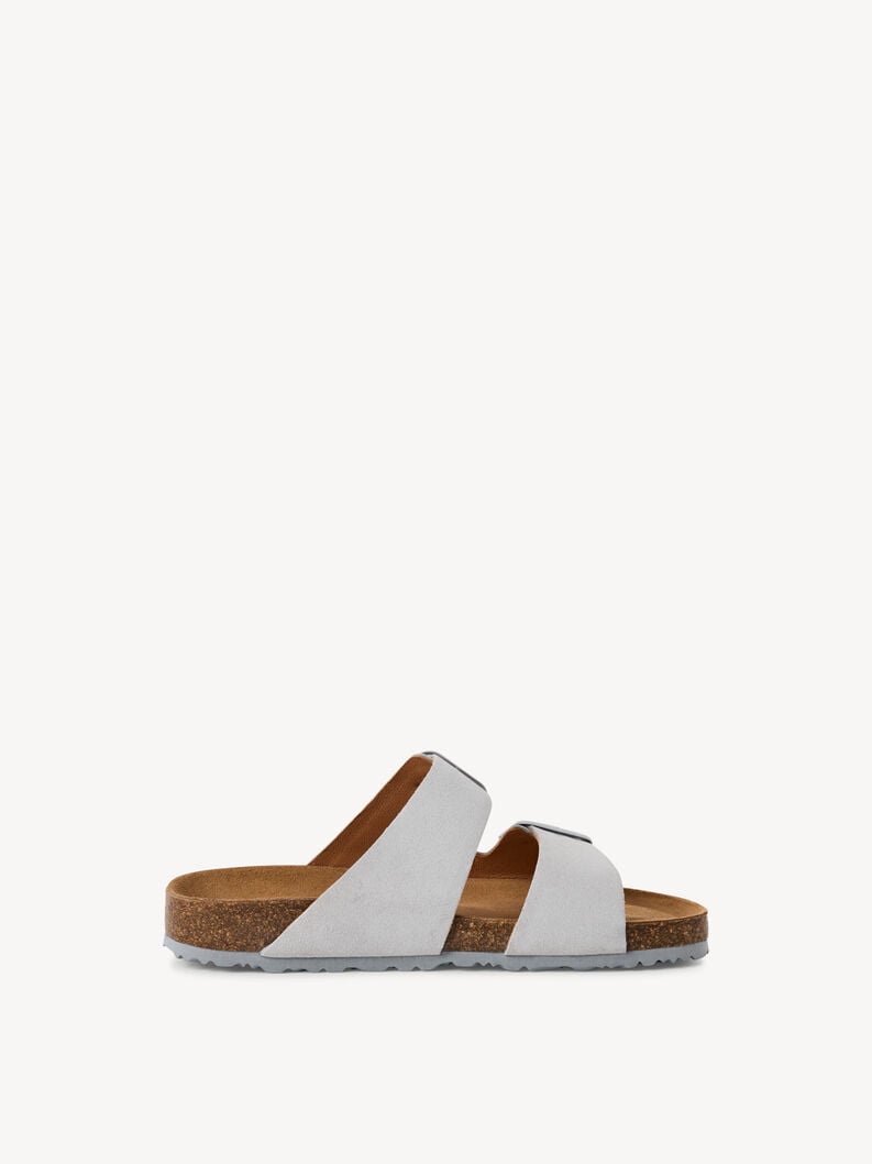 cuir de mulet gris 1-27543-42-204 acheter tamaris mules en ligne