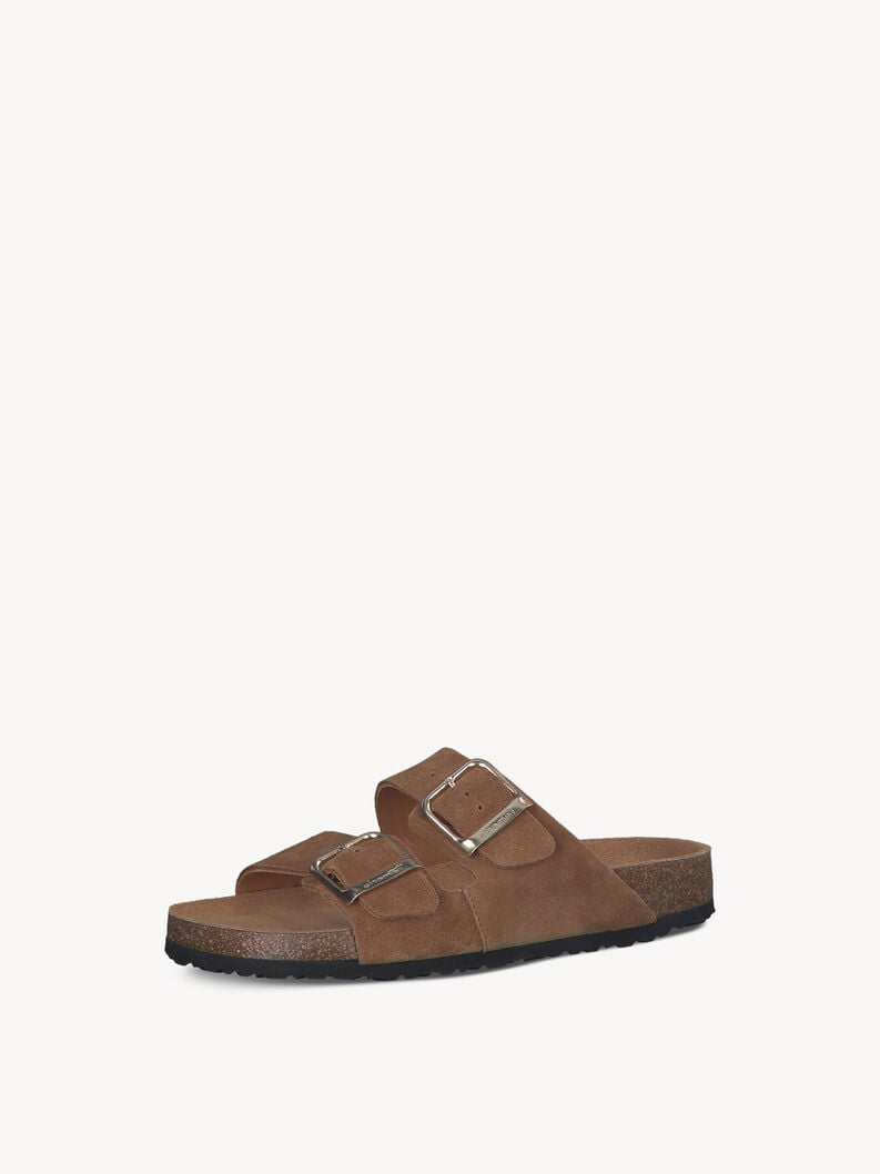 cuir de mule marron 1-27543-42-305 acheter tamaris mules en ligne