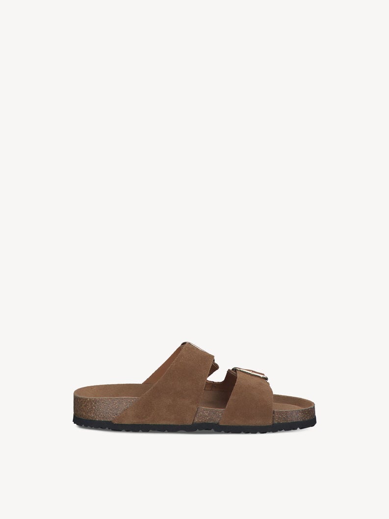 cuir de mule marron 1-27543-42-305 acheter tamaris mules en ligne