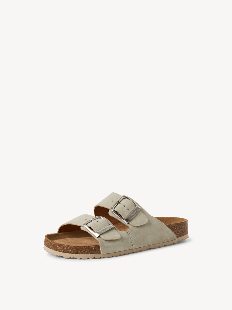 cuir mule - vert 1-27543-42-771 acheter tamaris mules en ligne