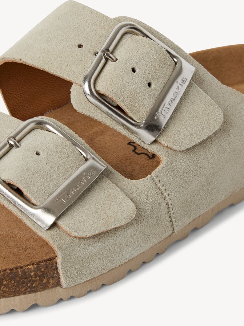 cuir mule - vert 1-27543-42-771 acheter tamaris mules en ligne