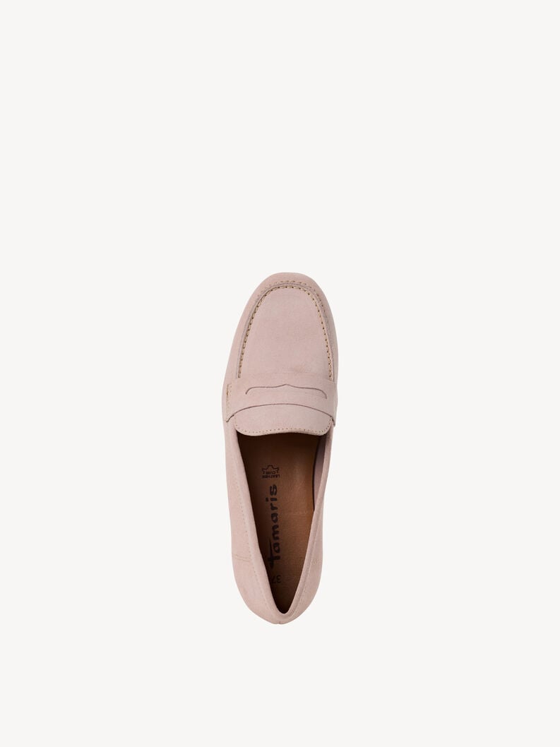 cuir mocassins rose 1-24229-42-521 acheter tamaris chaussures de bateau en ligne