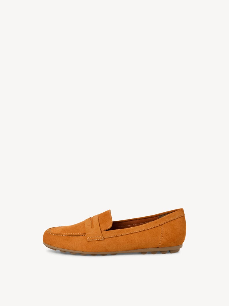 cuir mocassin - orange 1-24229-42-606 acheter tamaris faible chaussures chaussons en ligne