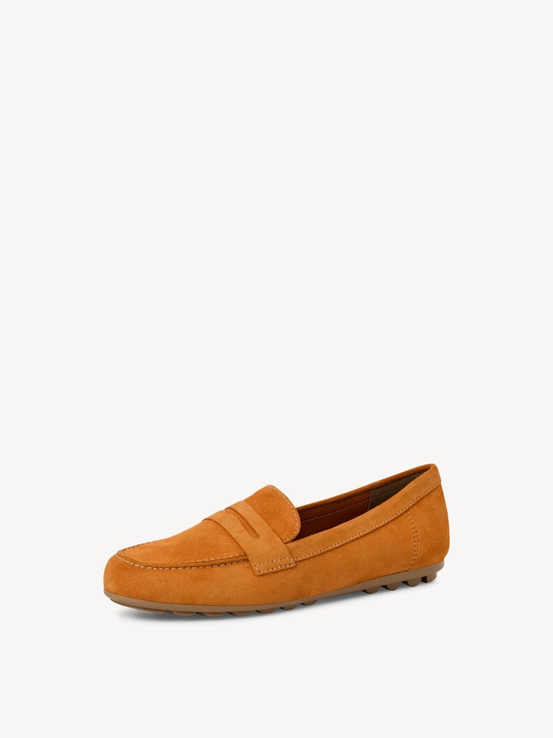 cuir mocassin - orange 1-24229-42-606 acheter tamaris faible chaussures chaussons en ligne