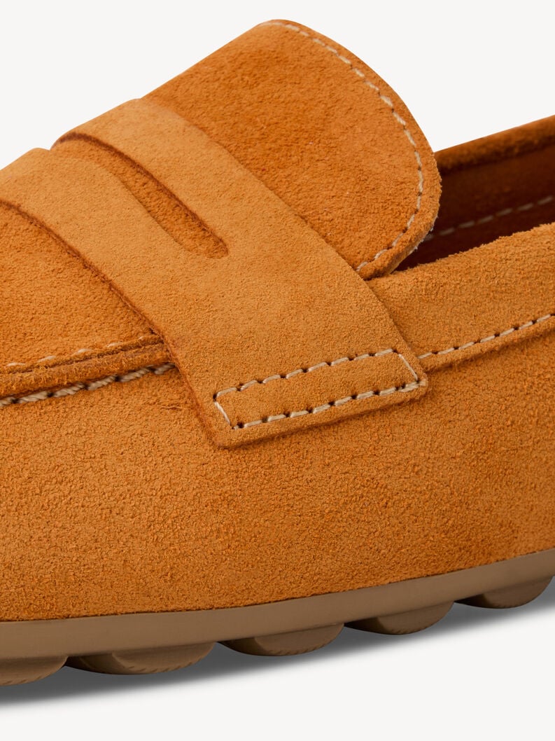 cuir mocassin - orange 1-24229-42-606 acheter tamaris faible chaussures chaussons en ligne
