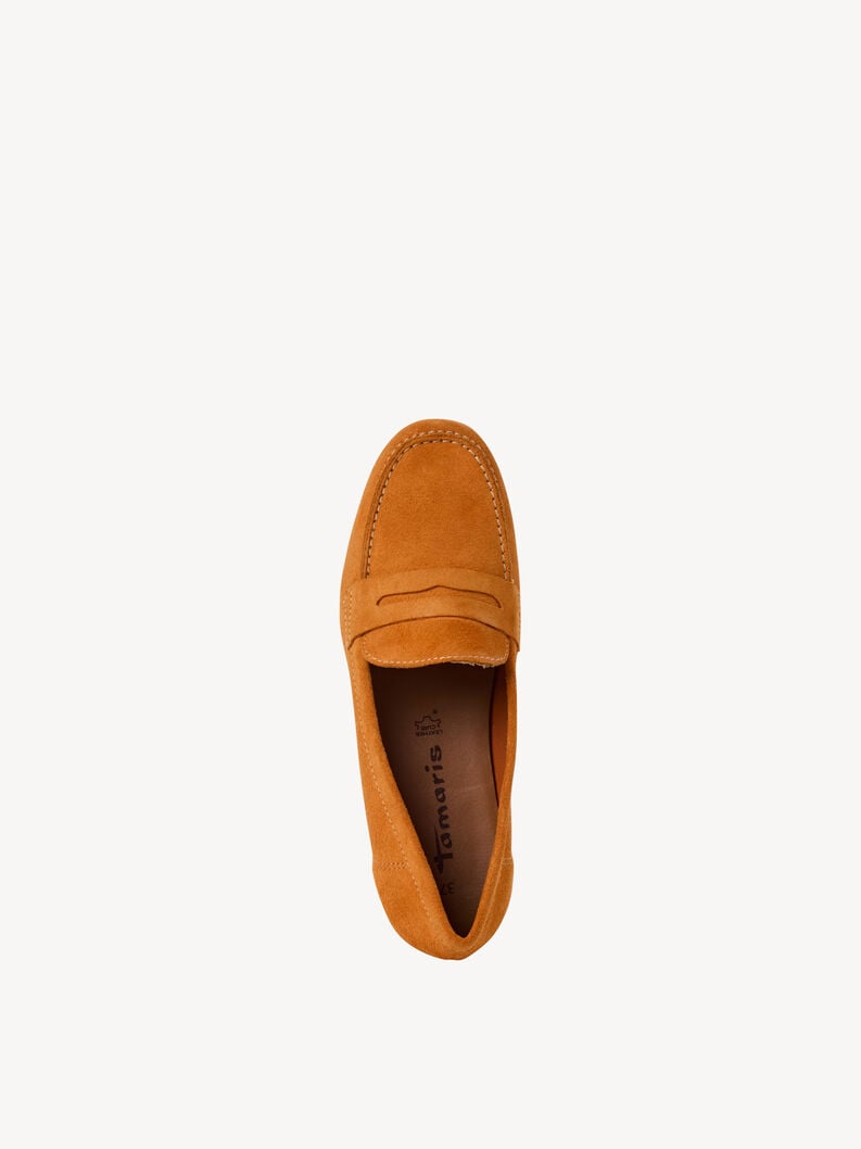 cuir mocassin - orange 1-24229-42-606 acheter tamaris faible chaussures chaussons en ligne