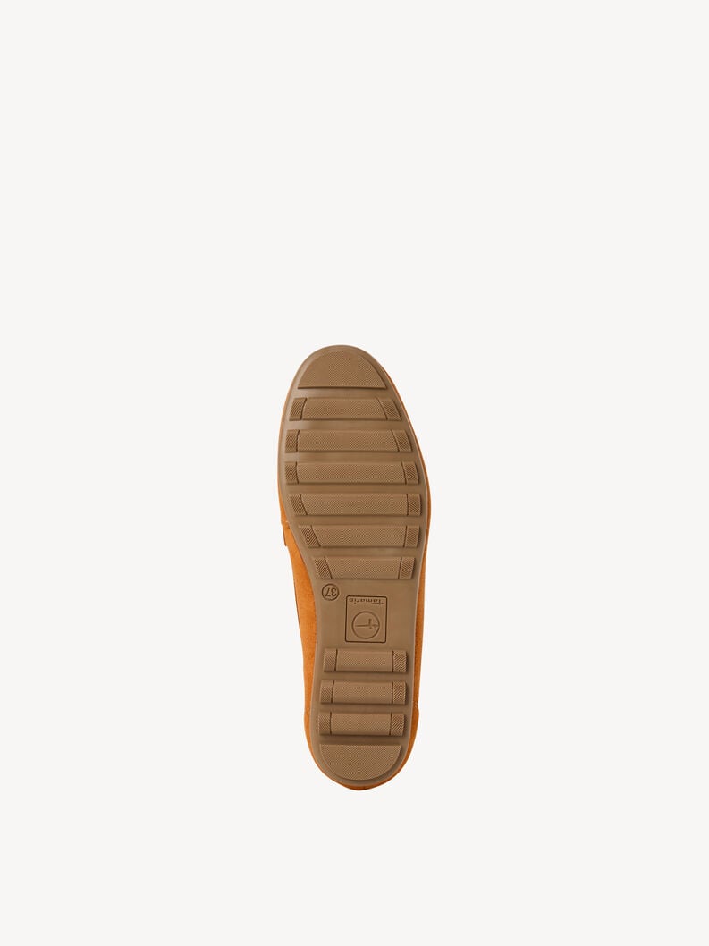 cuir mocassin - orange 1-24229-42-606 acheter tamaris faible chaussures chaussons en ligne