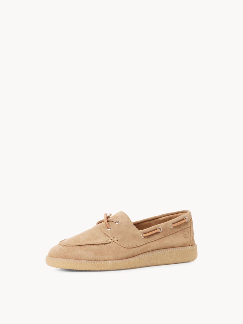 cuir mocassins beige 1-24602-44-341 acheter tamaris chaussures de bateau en ligne