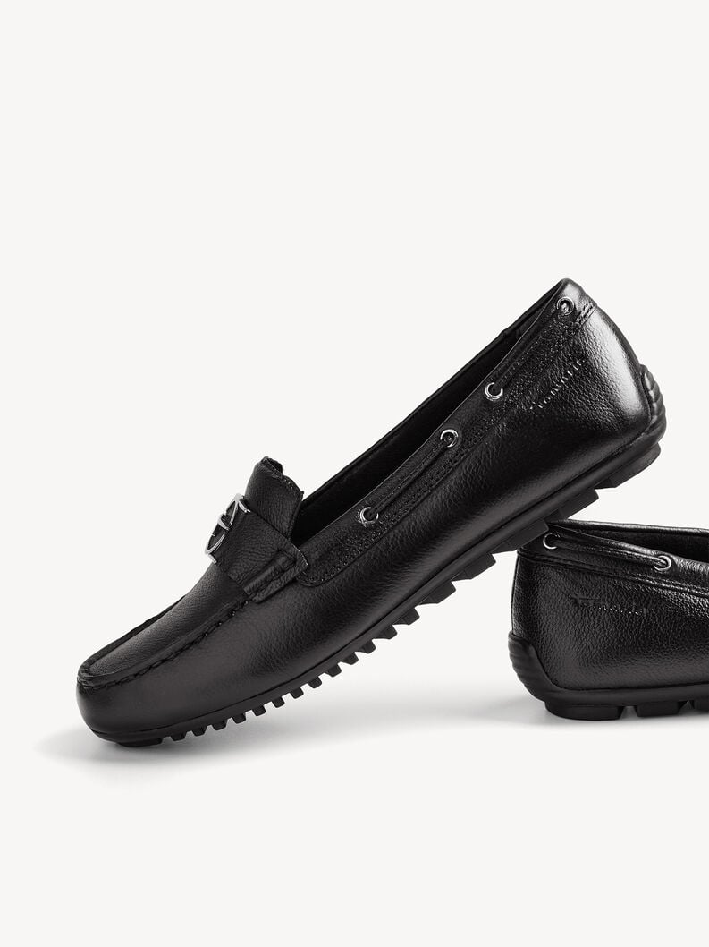 cuir mocassin - noir 1-24630-44-003 acheter tamaris faible chaussures chaussons en ligne