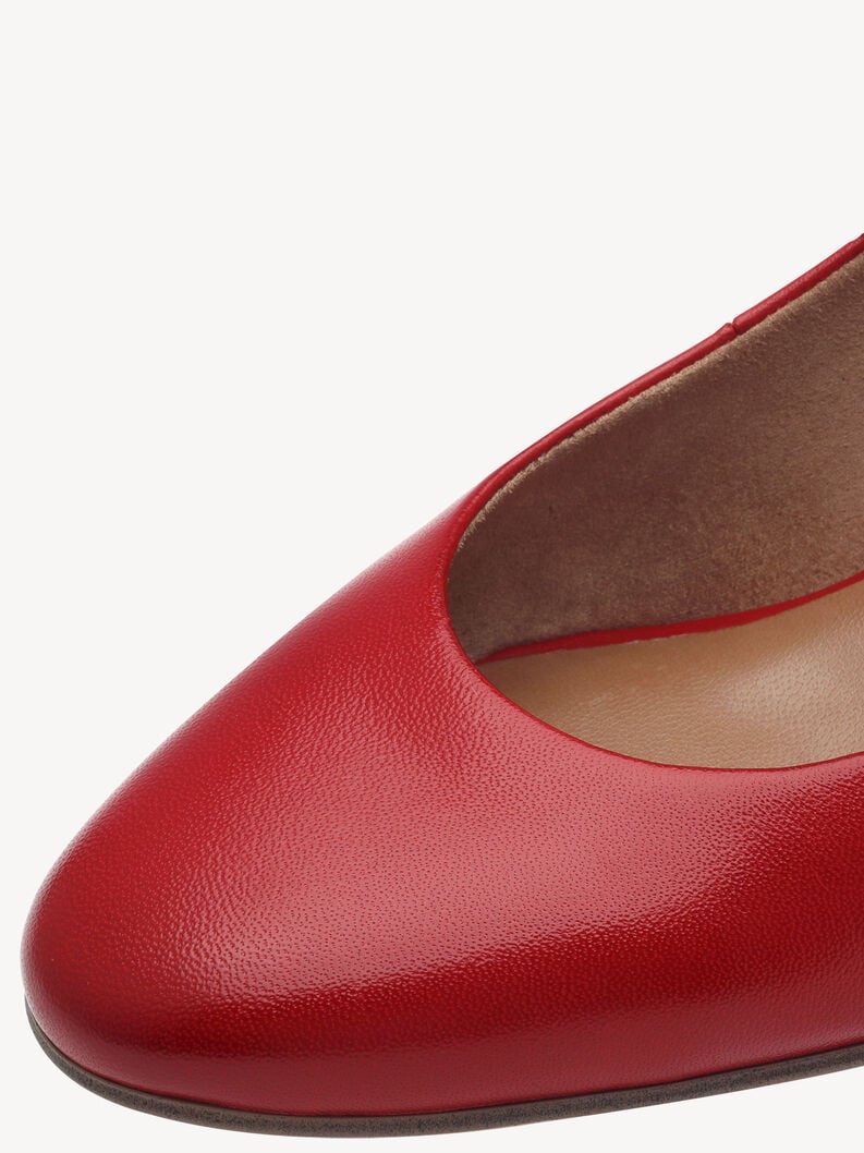 escarpins en cuir - rouge 1-22311-43-543 acheter tamaris pompes en ligne