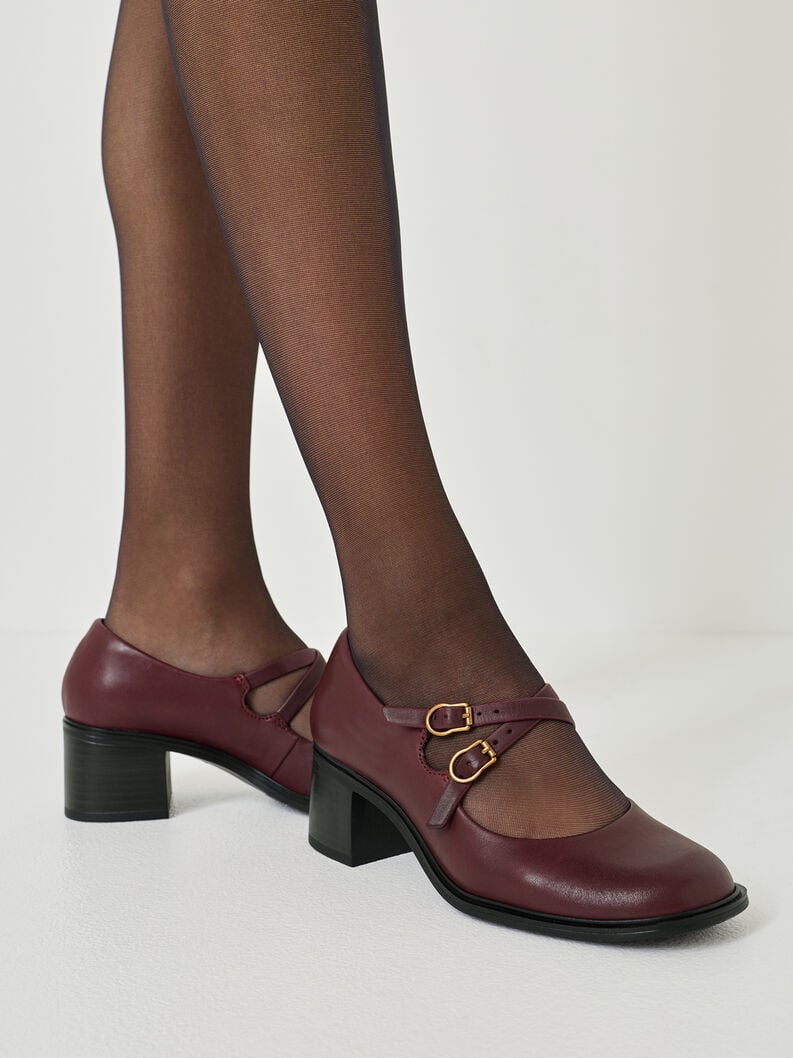 escarpins en cuir - rouge 1-22411-45-537 acheter tamaris pompes en ligne