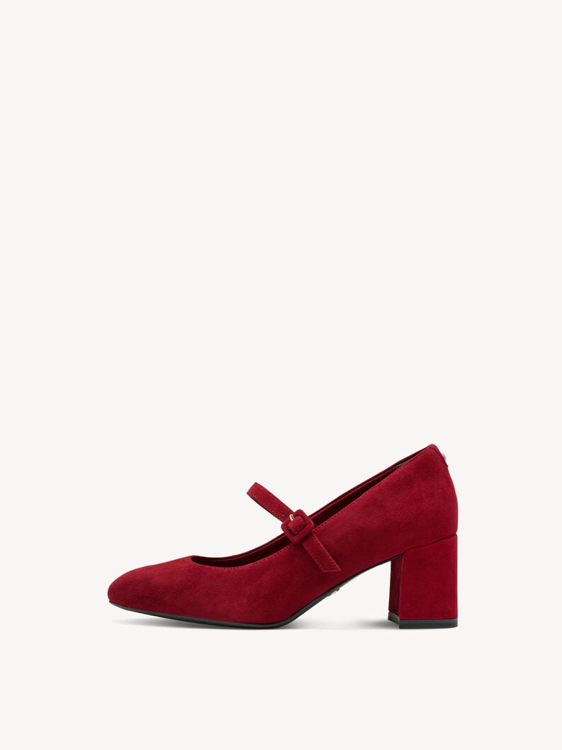 escarpins en cuir - rouge 1-22460-45-537 acheter tamaris pompes en ligne