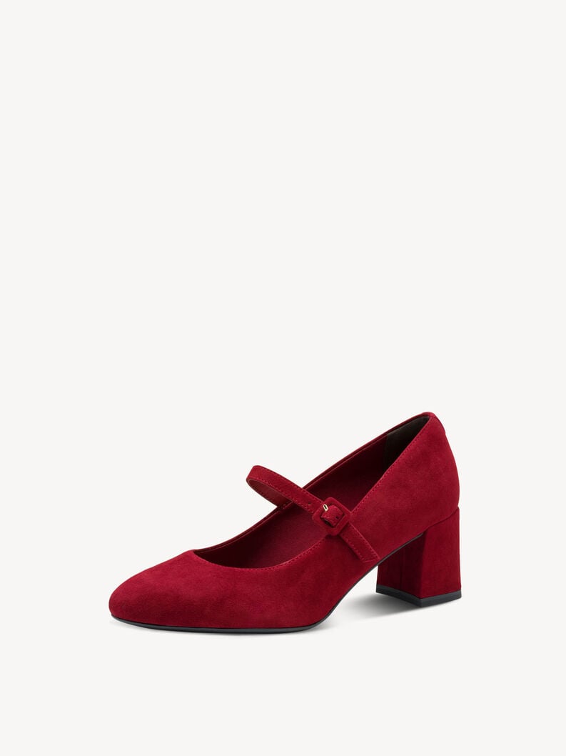 escarpins en cuir - rouge 1-22460-45-537 acheter tamaris pompes en ligne