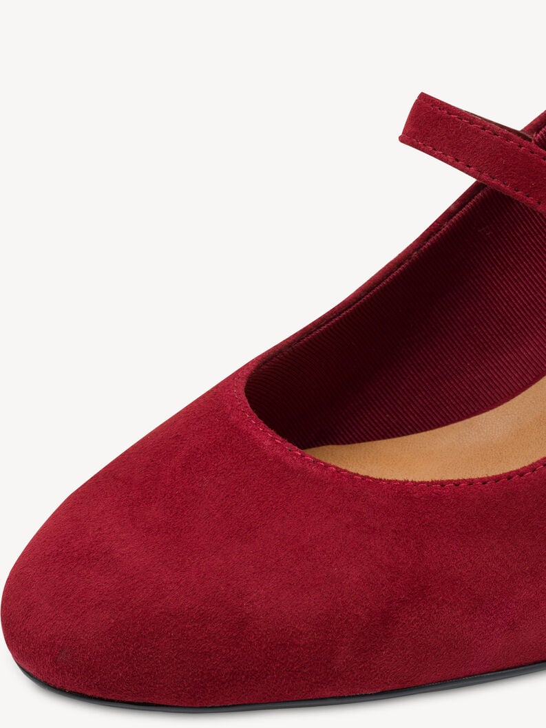 escarpins en cuir - rouge 1-22460-45-537 acheter tamaris pompes en ligne