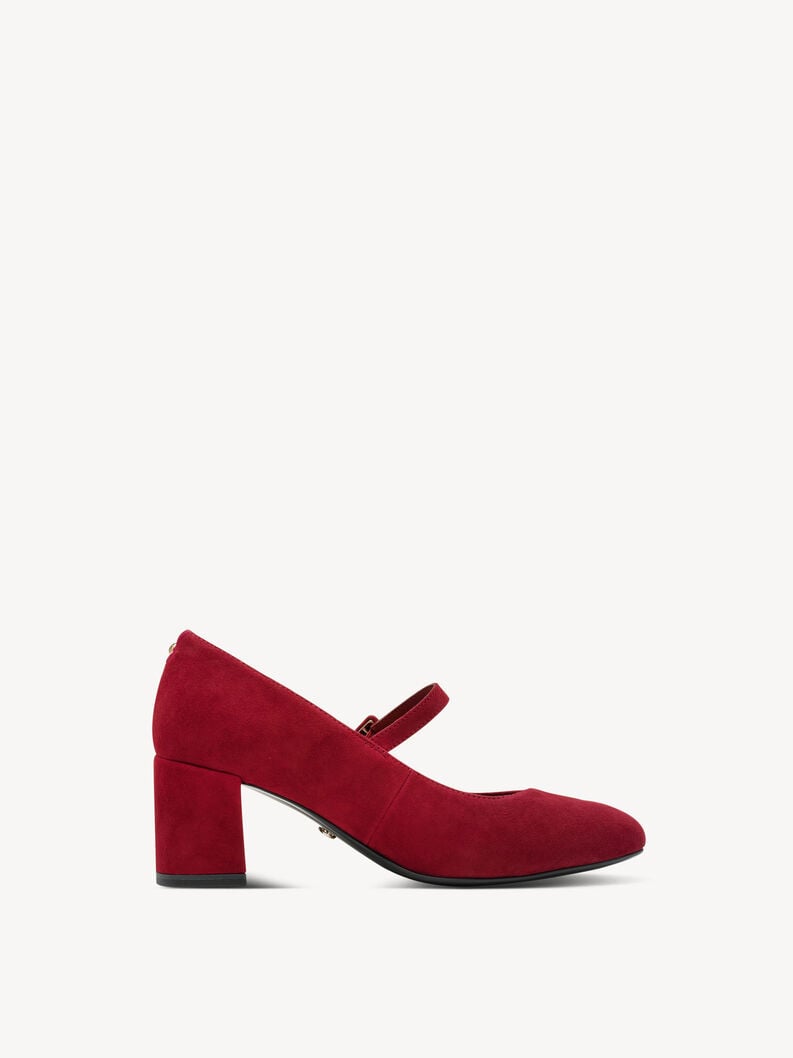 escarpins en cuir - rouge 1-22460-45-537 acheter tamaris pompes en ligne
