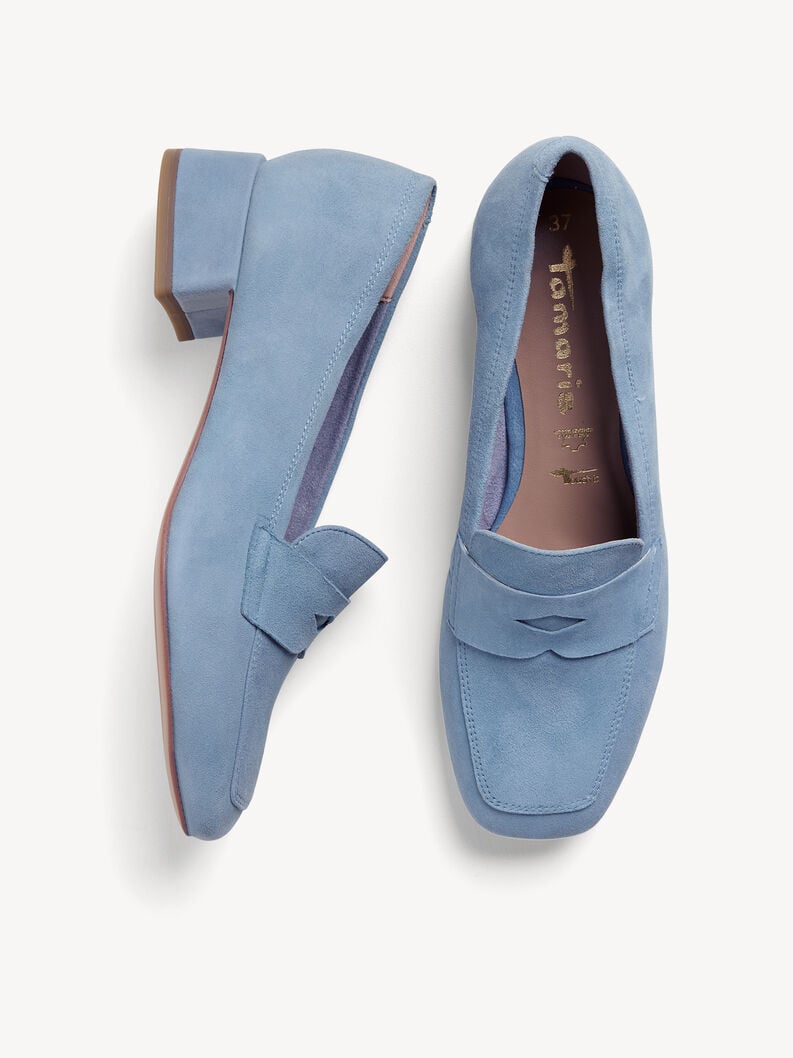 cuir trotteur - bleu 1-24309-42-880 acheter tamaris faible chaussures chaussons en ligne