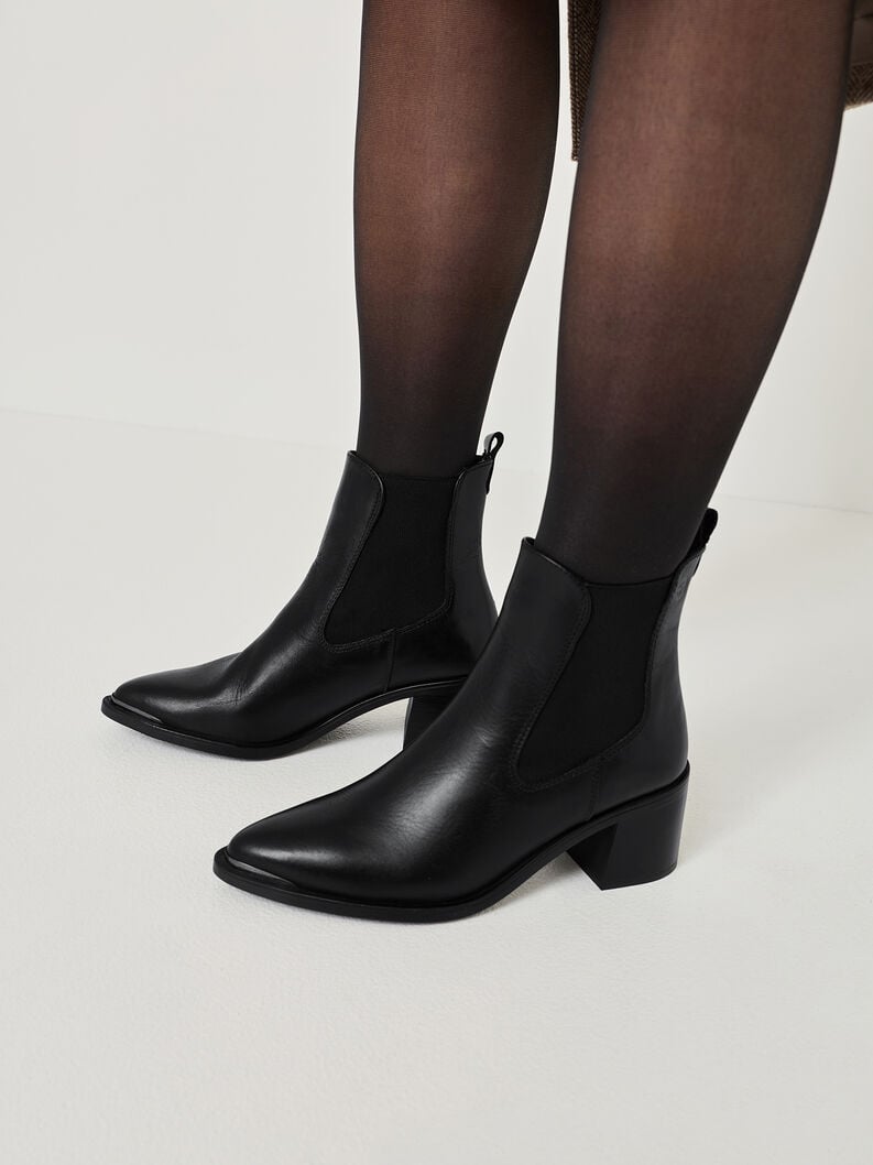 cuir chelsea boot - noir 1-25301-45-003 acheter tamaris bottines en ligne