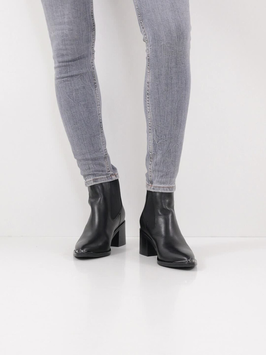 cuir chelsea boot - noir 1-25301-45-003 acheter tamaris bottines en ligne