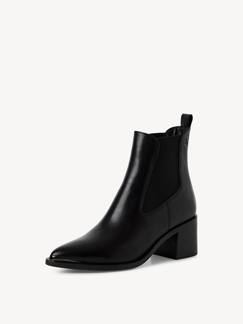 cuir chelsea boot - noir 1-25301-45-003 acheter tamaris bottines en ligne