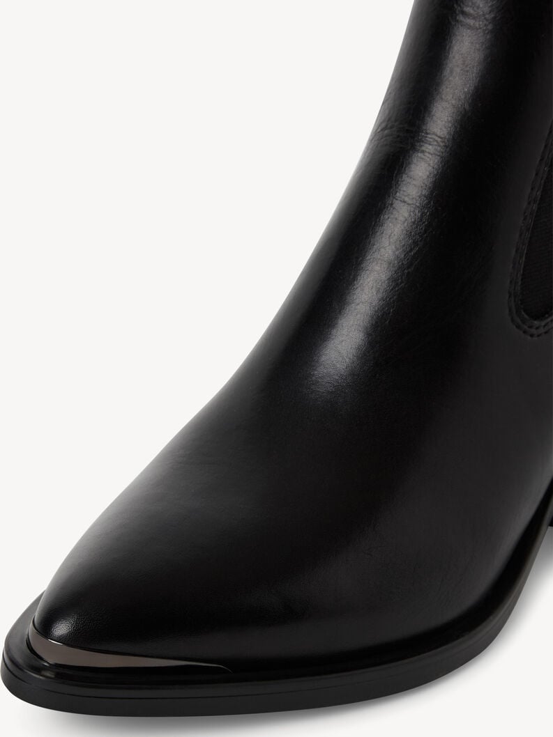 cuir chelsea boot - noir 1-25301-45-003 acheter tamaris bottines en ligne