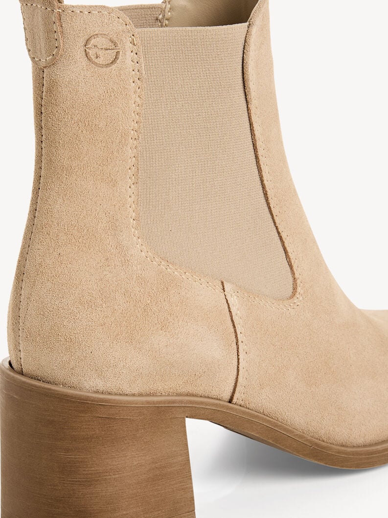 cuir chelsea boot - beige 1-25301-45-400 acheter tamaris bottines en ligne