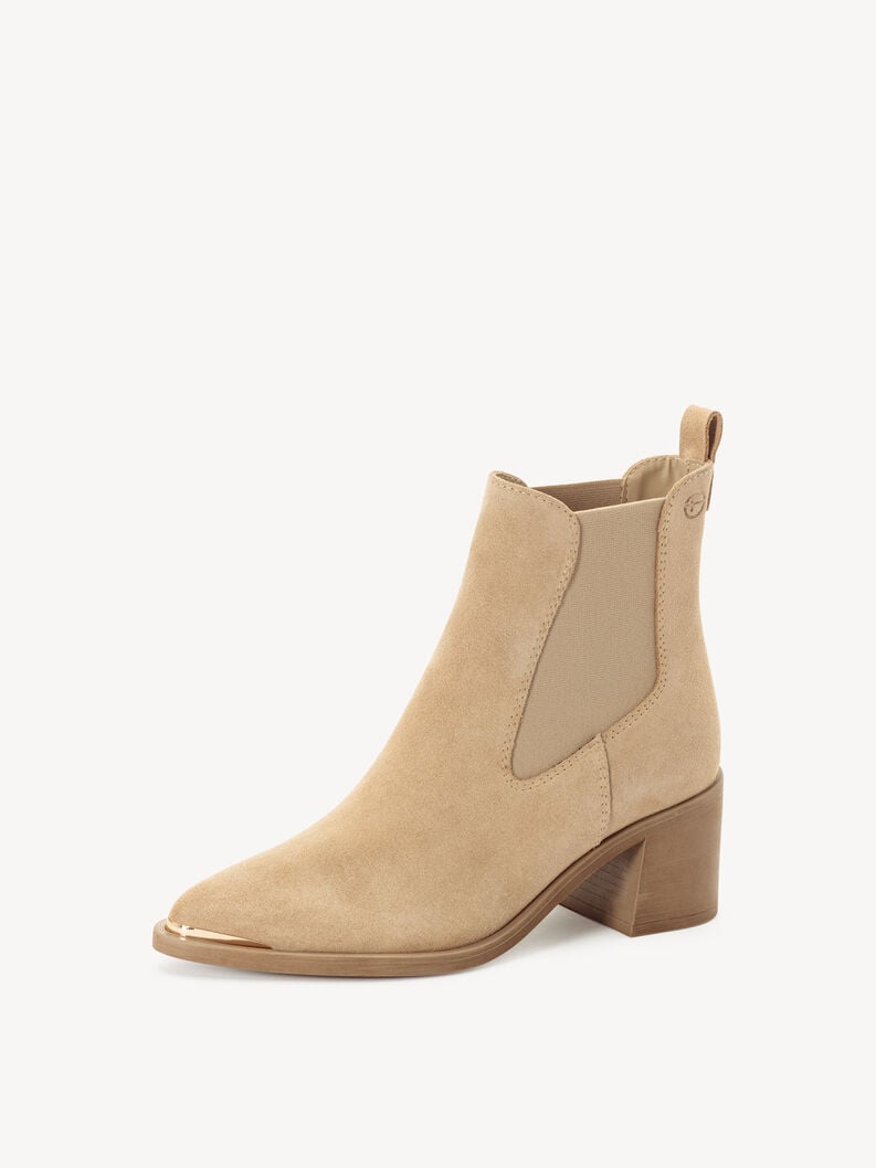 cuir chelsea boot - beige 1-25301-45-4b0 acheter tamaris bottines en ligne