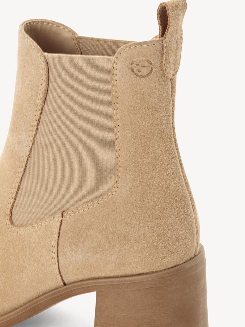 cuir chelsea boot - beige 1-25301-45-4b0 acheter tamaris bottines en ligne