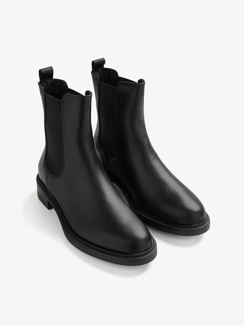 cuir chelsea boot - noir 1-25302-45-001 acheter tamaris bottines en ligne