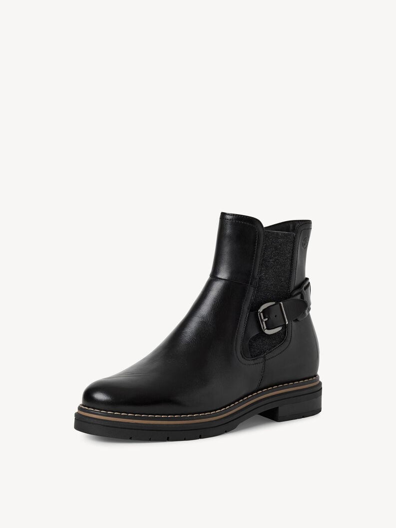 cuir chelsea boot - noir 1-25345-45-001 acheter tamaris bottines en ligne
