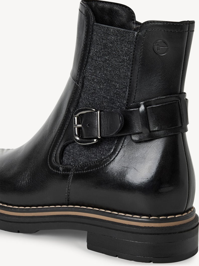 cuir chelsea boot - noir 1-25345-45-001 acheter tamaris bottines en ligne