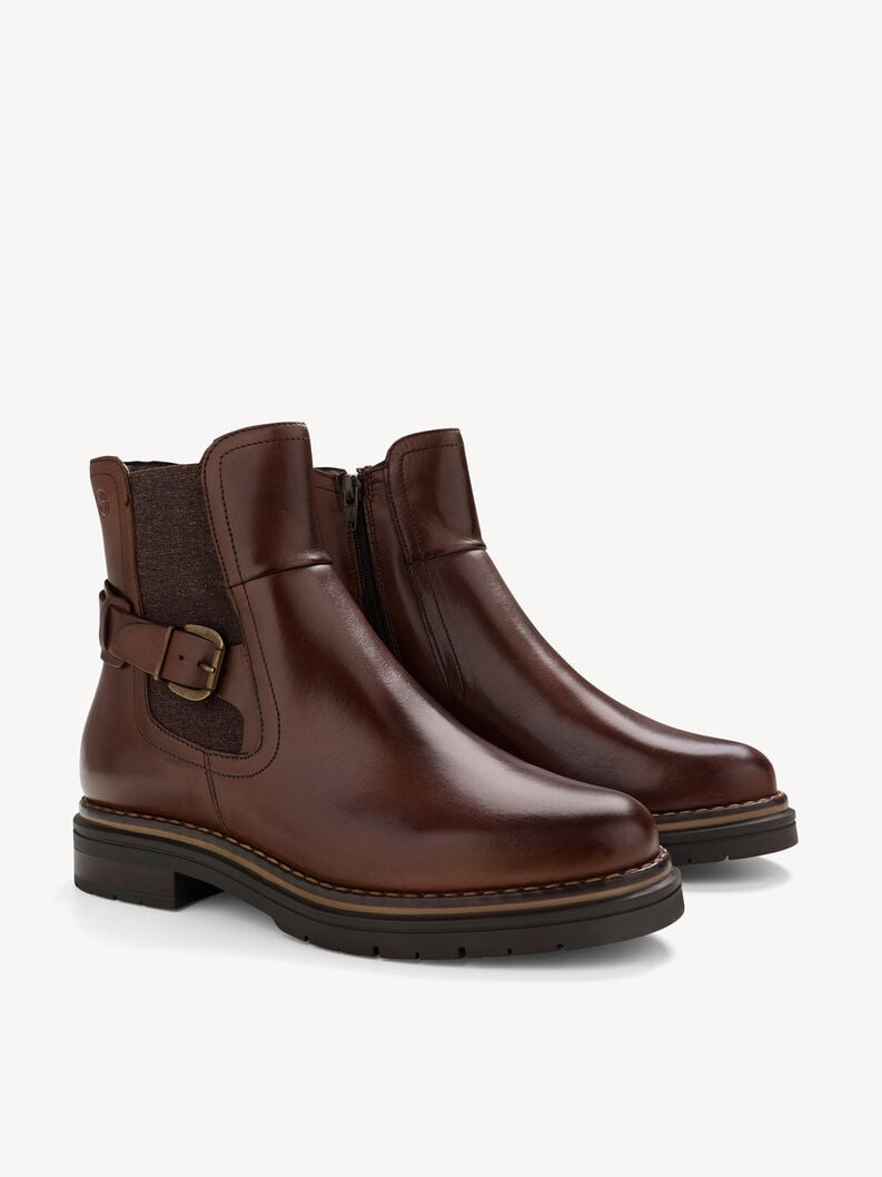 cuir chelsea boot - brun 1-25345-45-311 acheter tamaris bottines en ligne
