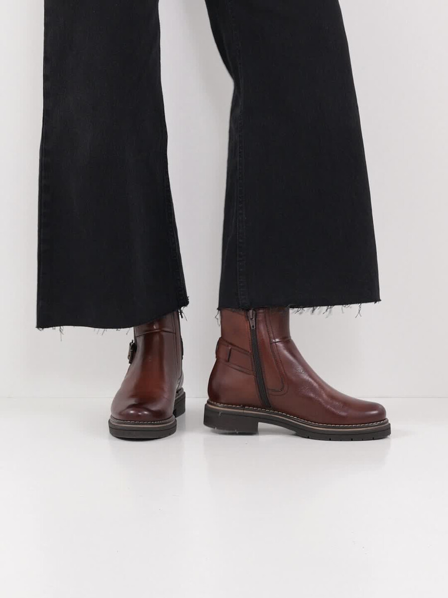 cuir chelsea boot - brun 1-25345-45-311 acheter tamaris bottines en ligne