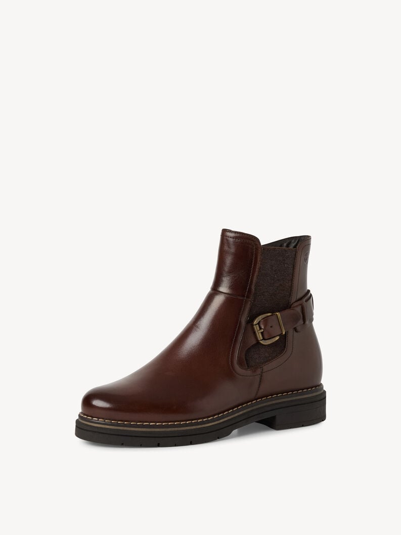 cuir chelsea boot - brun 1-25345-45-311 acheter tamaris bottines en ligne