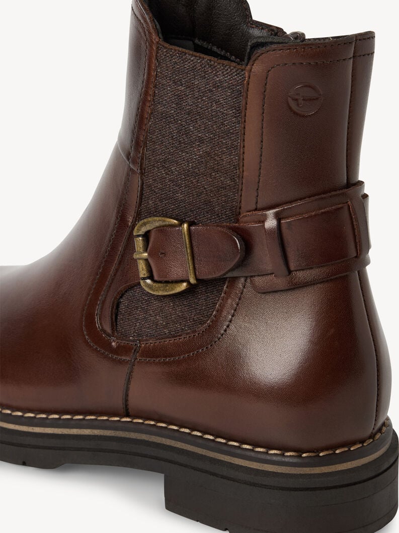 cuir chelsea boot - brun 1-25345-45-311 acheter tamaris bottines en ligne