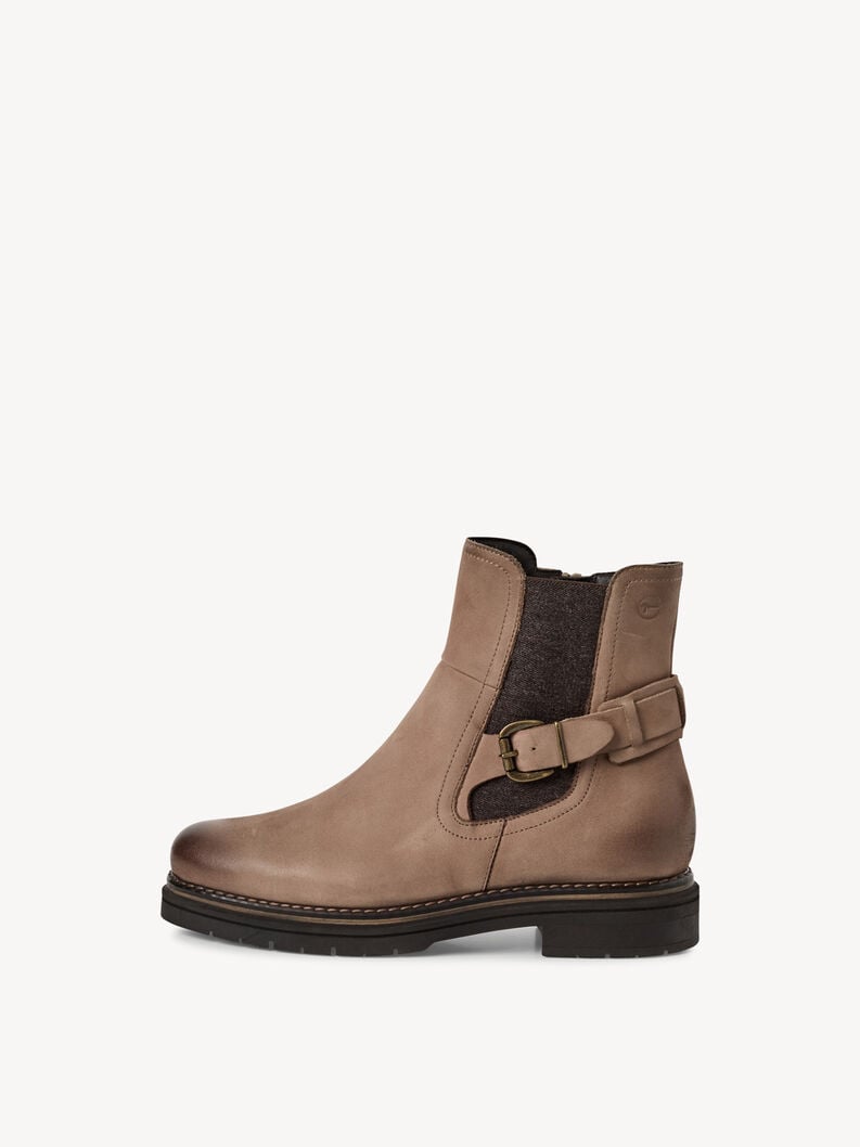 cuir chelsea boot - beige 1-25345-45-353 acheter tamaris bottines en ligne