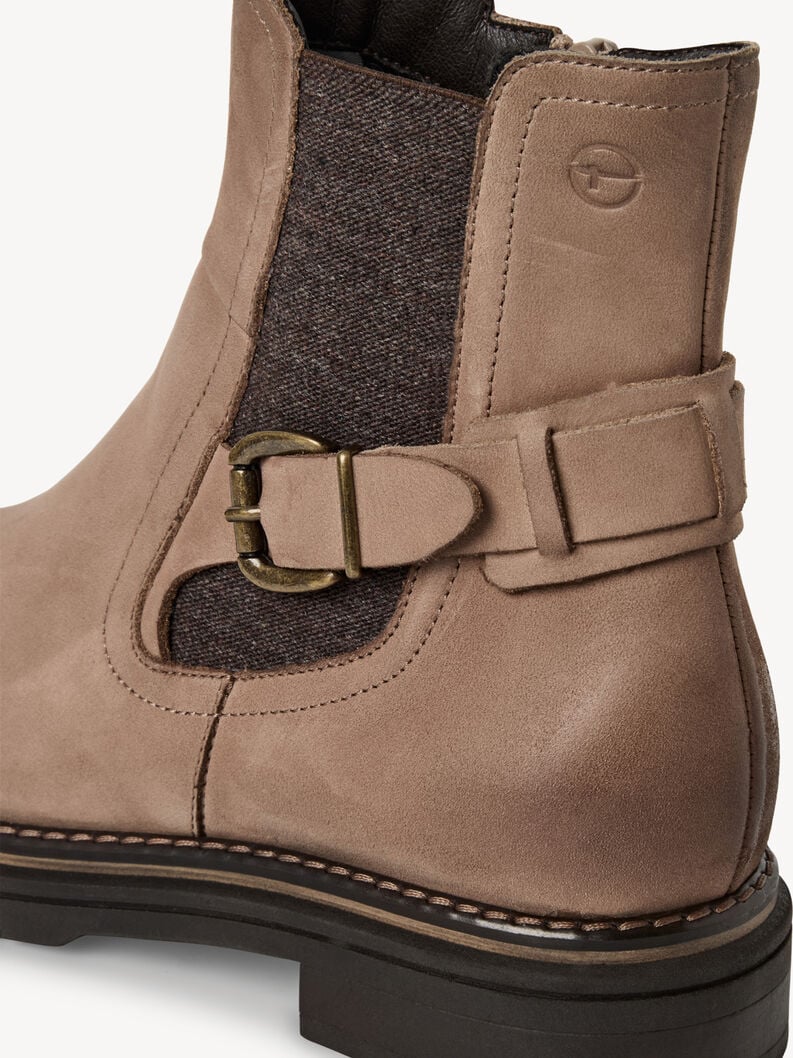 cuir chelsea boot - beige 1-25345-45-353 acheter tamaris bottines en ligne