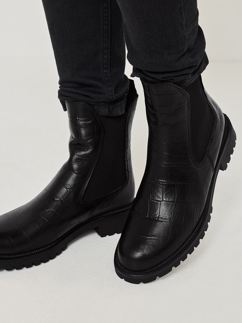 cuir chelsea boot - noir 1-25427-41-028 acheter tamaris bottines en ligne