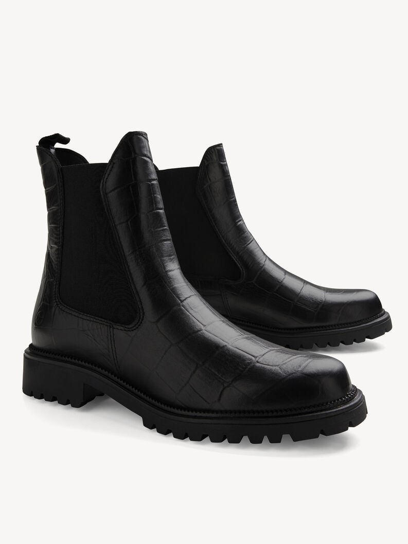 cuir chelsea boot - noir 1-25427-41-028 acheter tamaris bottines en ligne