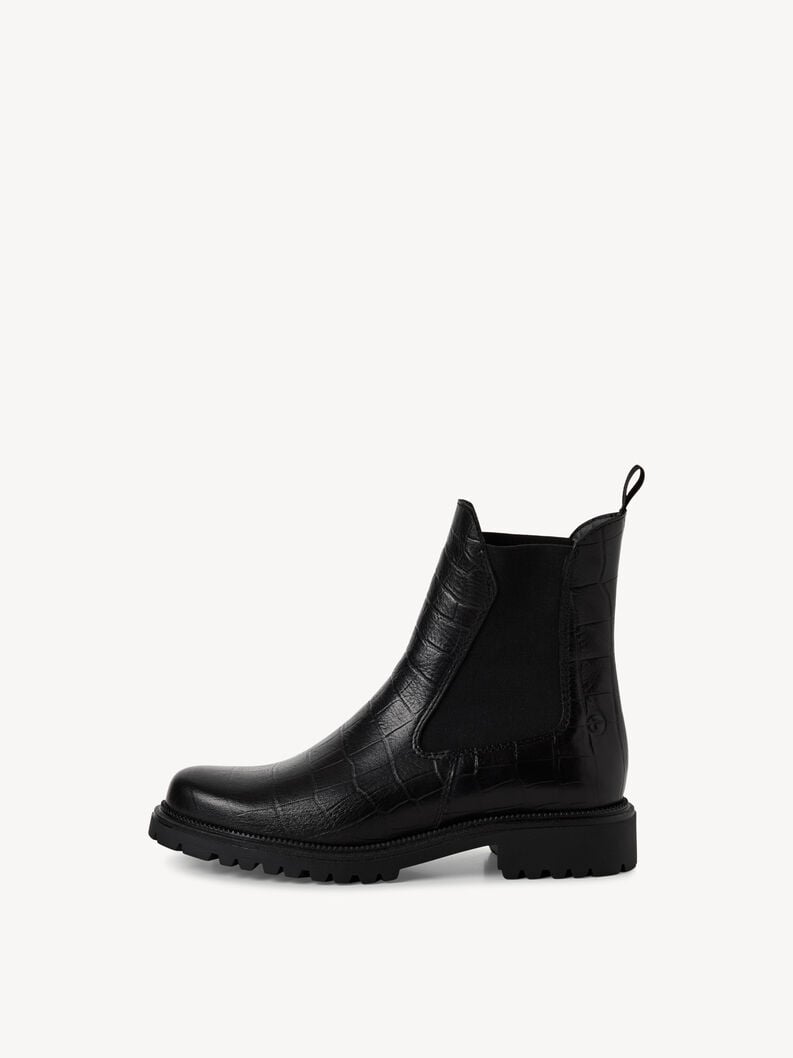 cuir chelsea boot - noir 1-25427-41-028 acheter tamaris bottines en ligne