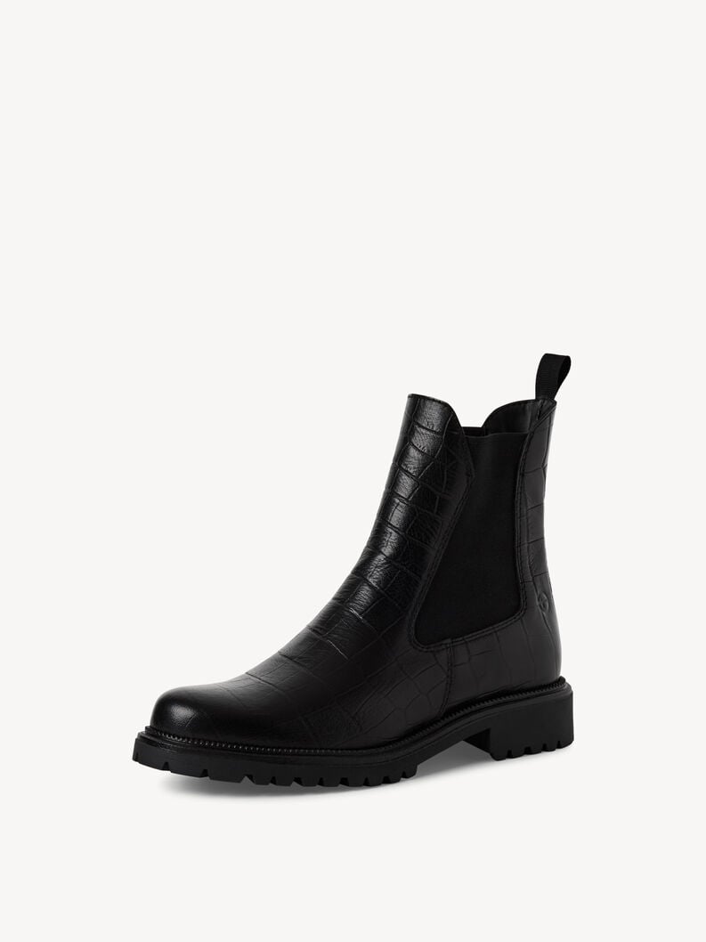 cuir chelsea boot - noir 1-25427-41-028 acheter tamaris bottines en ligne