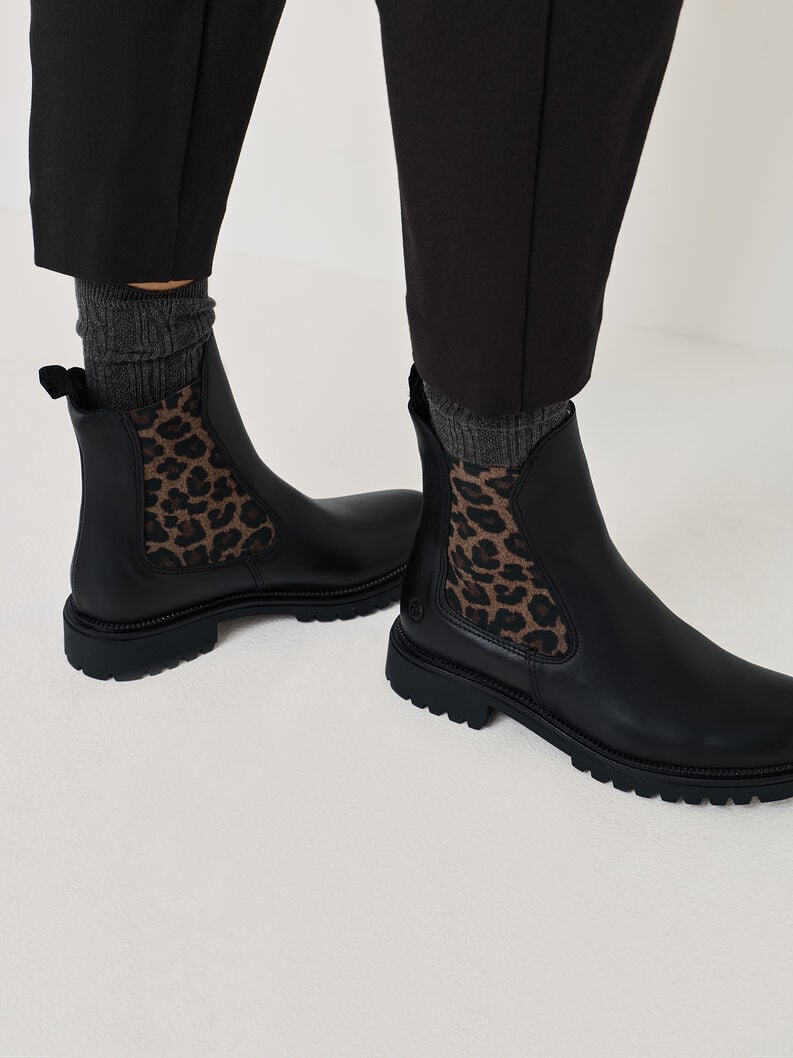 cuir chelsea boot - noir 1-25427-41-090 acheter tamaris bottines en ligne