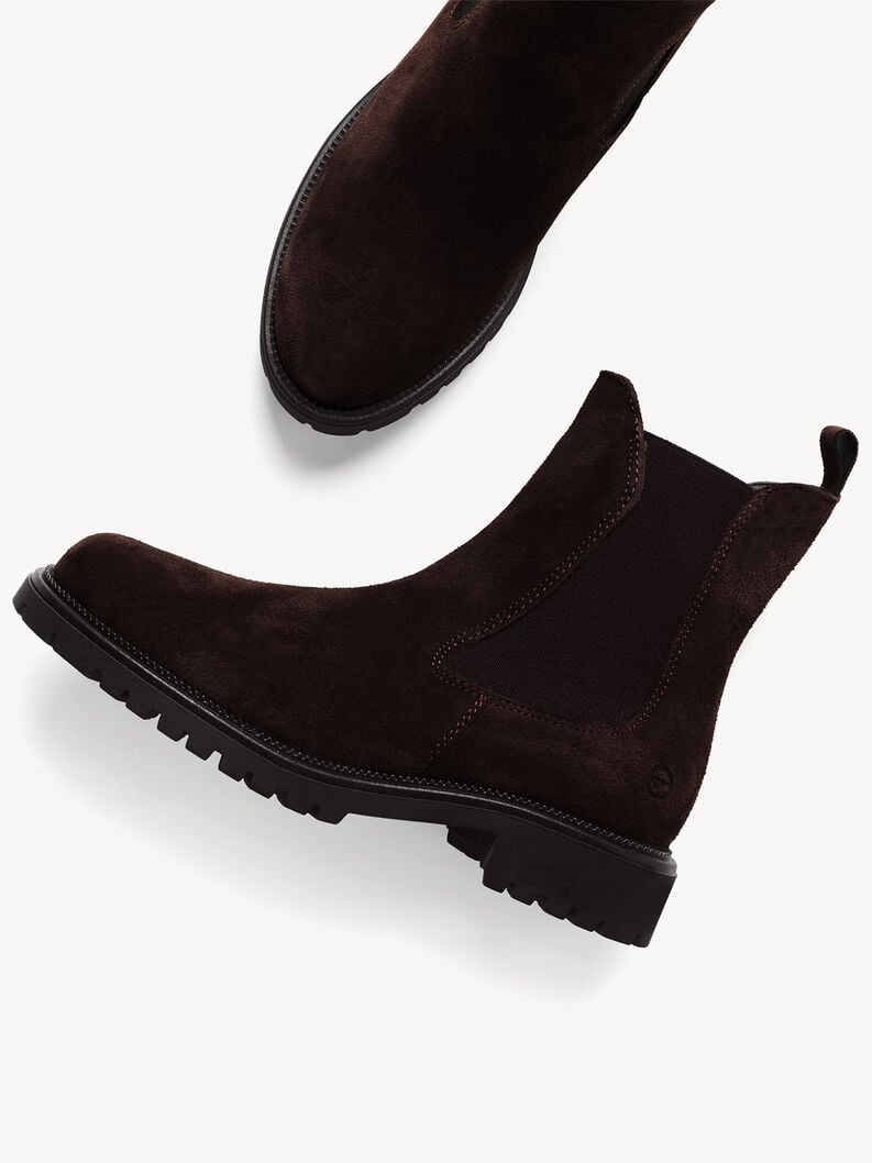 cuir chelsea boot - brun 1-25427-41-304 acheter tamaris bottines en ligne