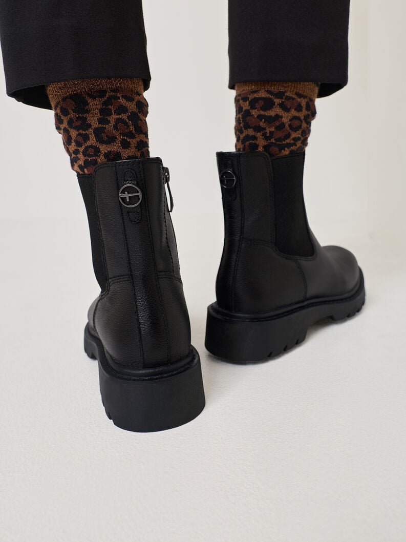 cuir chelsea boot - noir 1-25429-45-001 acheter tamaris bottines en ligne