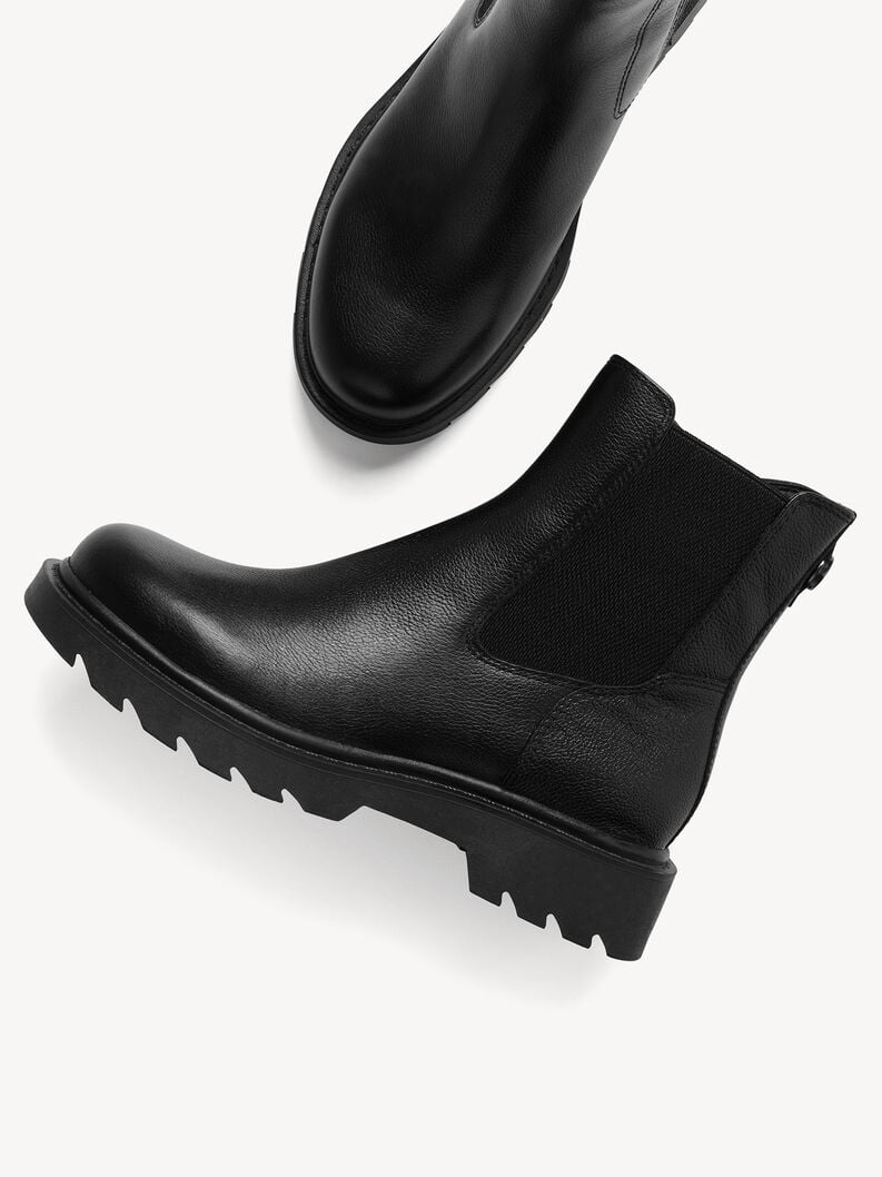 cuir chelsea boot - noir 1-25429-45-001 acheter tamaris bottines en ligne