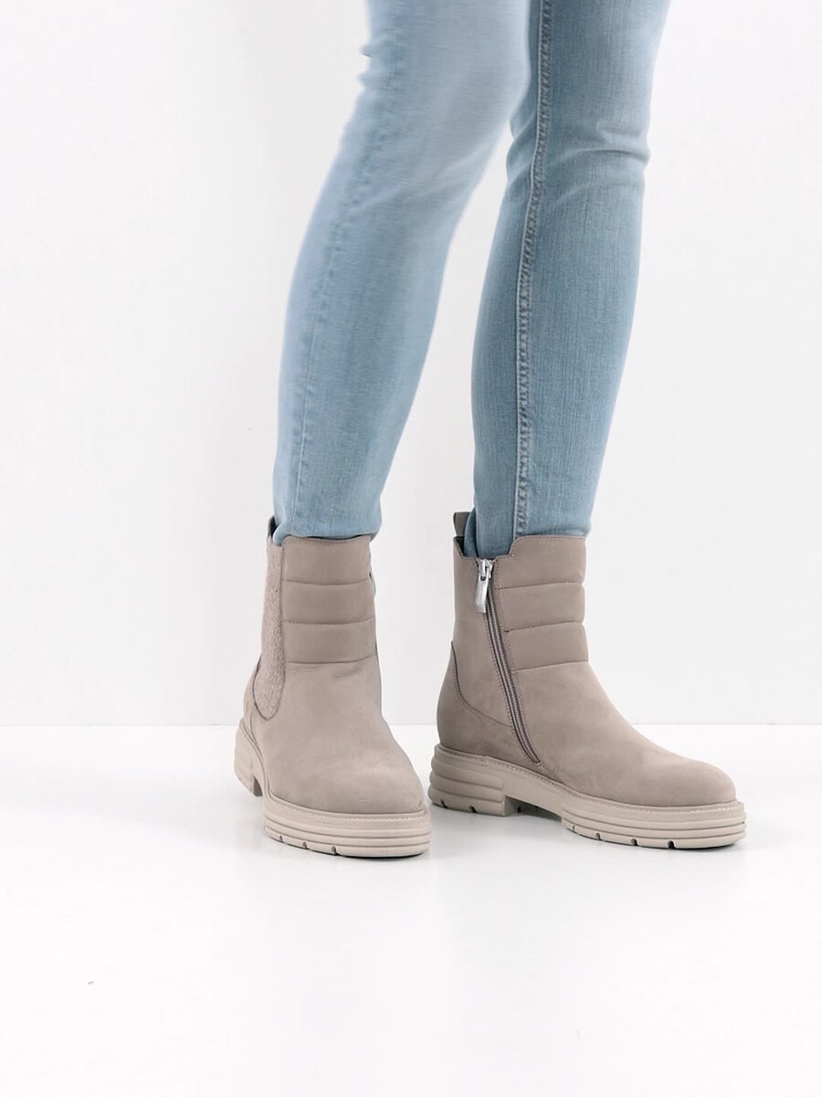 cuir chelsea boot - beige 1-25438-41-341 acheter tamaris bottines en ligne